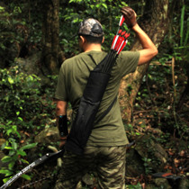 Canvas back-hanging quiver Traditional competitive beauty hunting reverse curved bow Outdoor shooting equipment Waterproof wear-resistant adjustment equipment