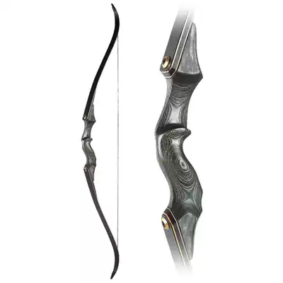 Lingyun Lingfeng Traditional American anti-curved light bow longbow archery equipment Outdoor shooting wooden sports entry equipment