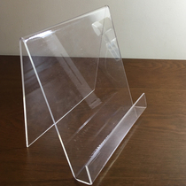 Acrylic transparent book stand diagonal book block display bracket A5 reading books vertical poster stand
