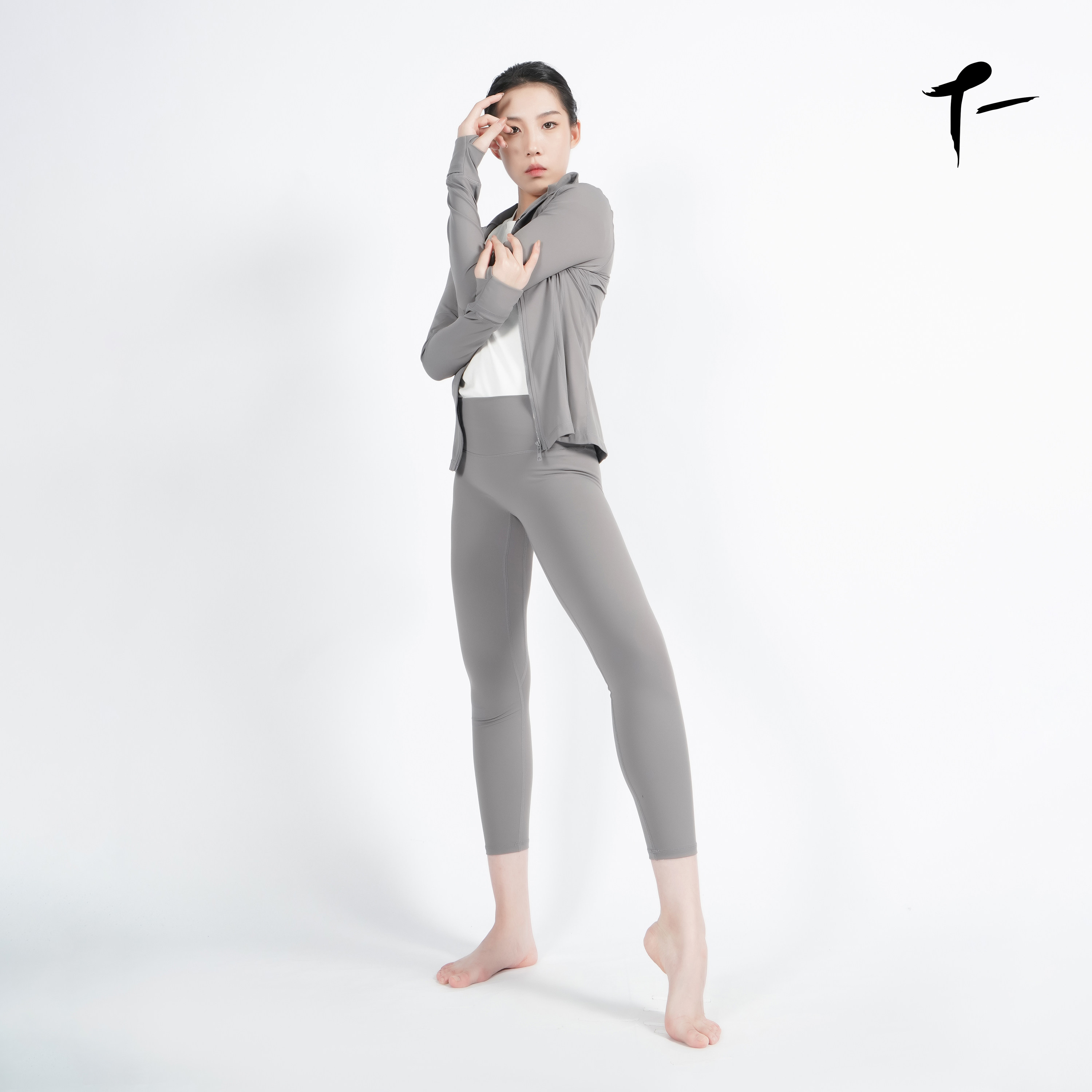 Брюки для занятий танцами Tuyi TF0912, женские эластичные облегающие укороченные брюки для йоги, облегающие брюки для классического танца, балетные брюки Изображение 1