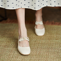 Lavard Giant Lady Temperament ~ 2021 New Bright Leather High Heel Shoes Mary Rare 100 hitch heel single shoe