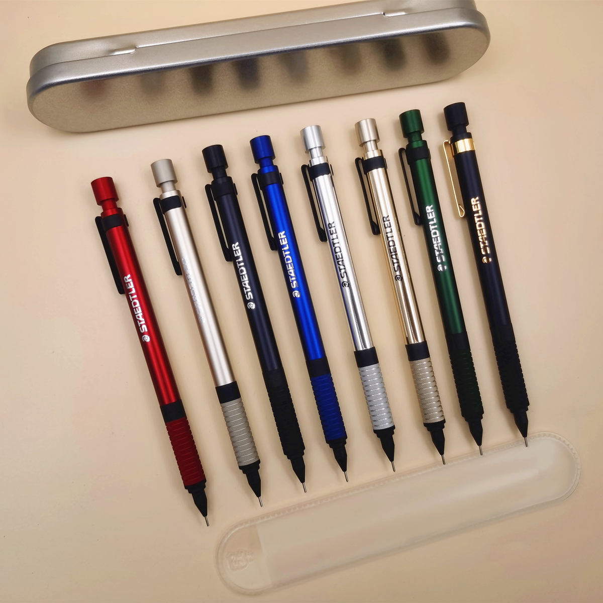 Japan STAEDTLER Tokyu limited green red blue black metal drawing 925 mechanical pencil 0 5