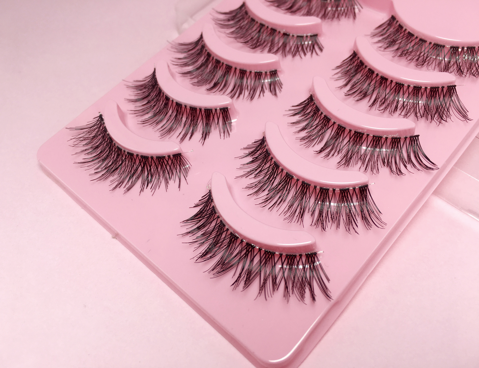 P01 Đài Loan handmade Nhật Bản siêu nhiên dày trang điểm nude đơn giản trang điểm chéo lông mi giả - Lông mi giả mi giả 5d