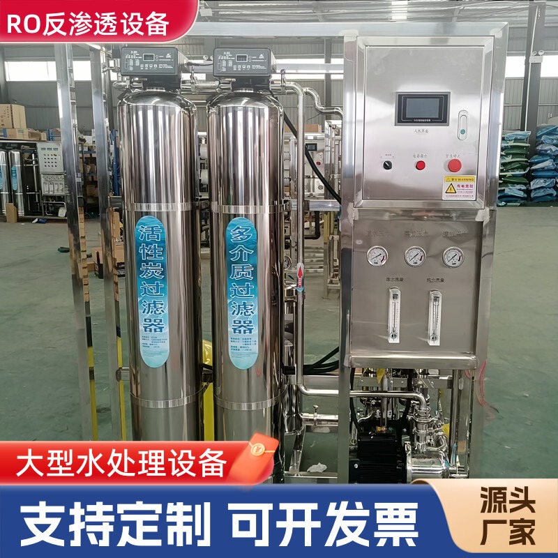 First and Second Level Industrial Ro Reverse Osmosis Water Purification Equipment 0.5-1 Ton Boiler Purified Water Deionized Water 2 Ton Pure Water Machine