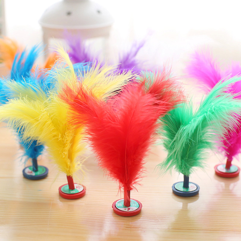 20 Shuttlecock Adults Children Fitness Training Competition Special Flower Shuttlecock Resistant Kicks Feather SHUTTLECOCK Shuttlecock Balls Elementary School Kids