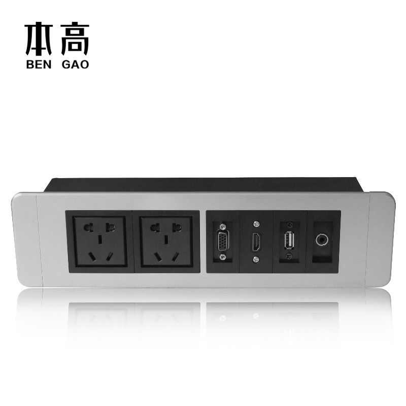 Multifunction panel socket Desktop wiring panel Multimedia function Panel socket Desktop junction box Embedded