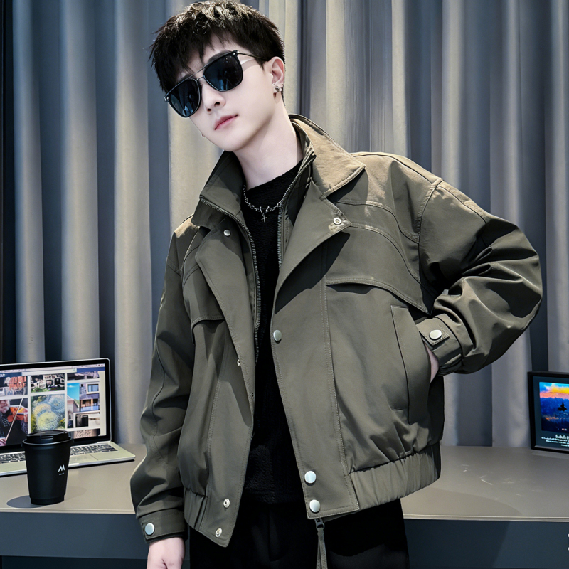 High-End Jacket Men's Original Deconstructed Top 2026 New American Casual Trendy Brand Cool and Unique Coat