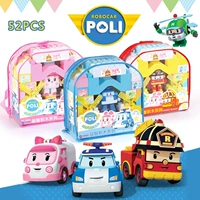 Xe cảnh sát biến dạng Hongxing Poli POLI giáo dục trẻ em lắp ráp các hạt lớn xây dựng khối nhựa và đồ chơi bé gái 3635 đồ chơi trẻ em