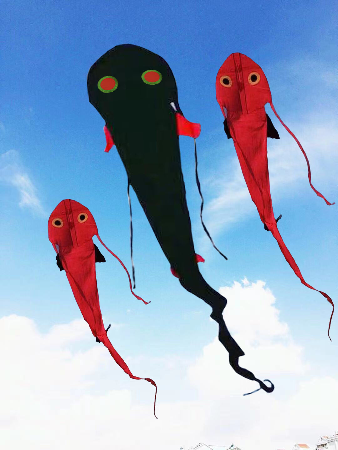 Kunming Tianfei Professional Edition Silver Carp Kite Wind Resistance 2.5-6 Wind Width 130 With a total length of 11 meters