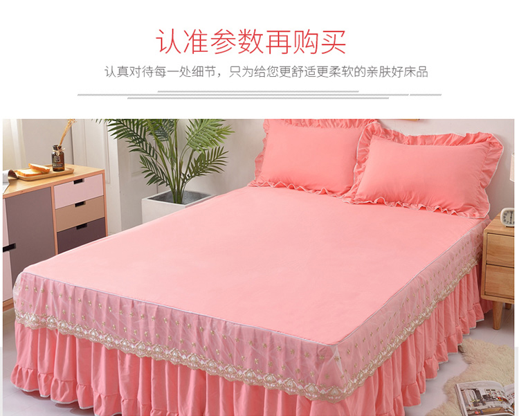 Ren giường bedspread váy Simmons một mảnh bảo vệ nắp trượt giường 1.8m bìa mùa xuân và nệm bìa rắn 1.5 - Váy Petti drap giường có viền