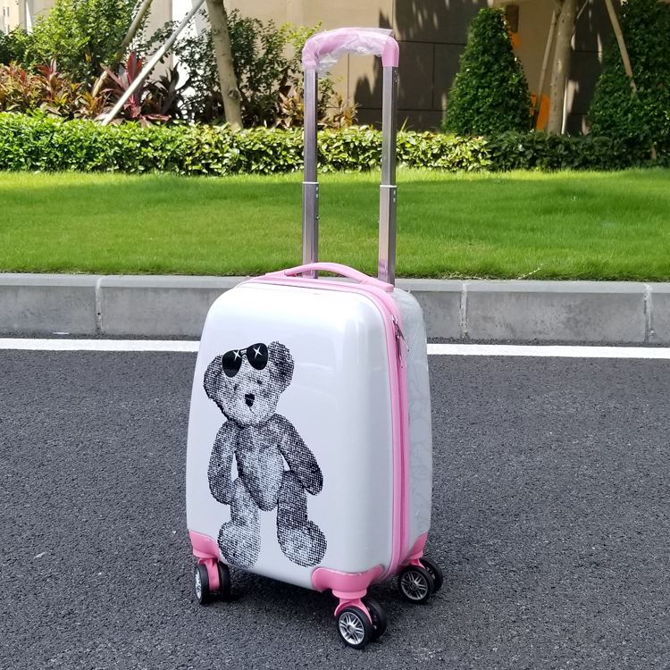 Trẻ em xe đẩy trường hợp hoạt hình vali hành lý bé trai nhỏ 16 inch bé 18 inch caster dễ thương kéo hộp vali kéo cho bé