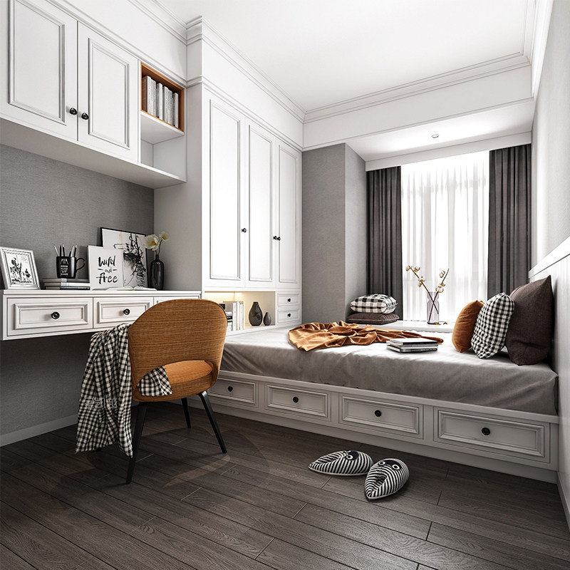 Group Yingbai 100 million Bedroom Tatami Custom Bed Wardrobe Integrated Wardrobe Custom Children's Room Tread set to be made