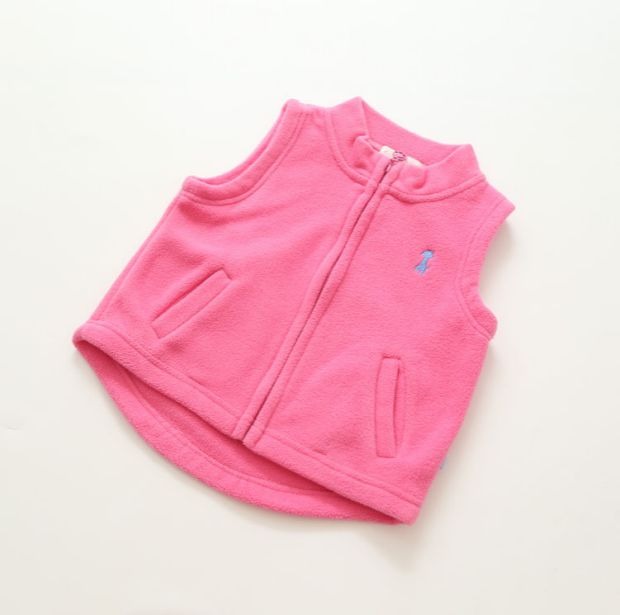 Áo khoác nỉ nam nữ vest vest vest màu kẹo trẻ em mùa xuân và áo khoác mùa thu 2018 mới áo gile len cho bé sơ sinh