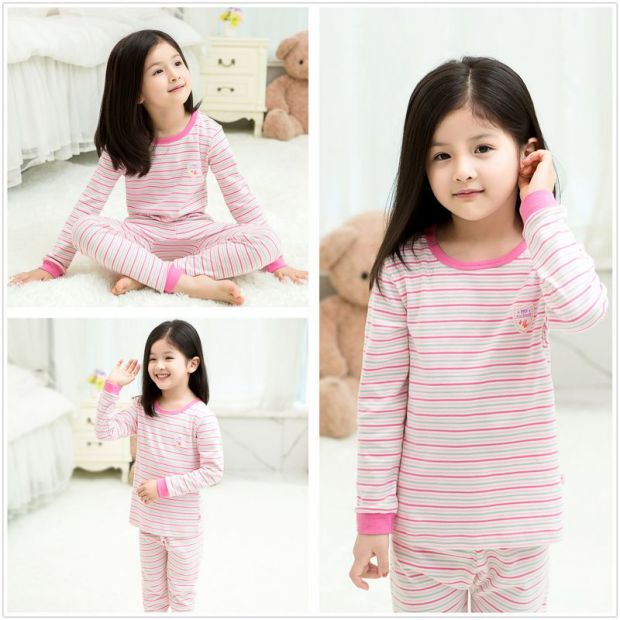 Mới InBron chính hãng mùa xuân và mùa thu trẻ em cổ tròn bé gái cotton phù hợp với quần lót mùa thu lớn đồ bé trai đẹp