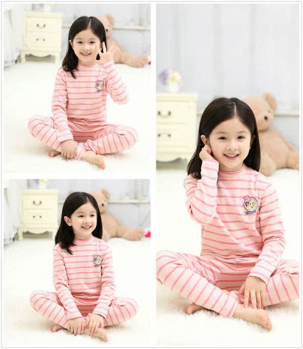 New Inbolon cô gái đồ lót nhiệt thiết lập trong dày trẻ em buồn ngủ lớn cô gái dày áo len cotton mùa thu thời trang cho bé