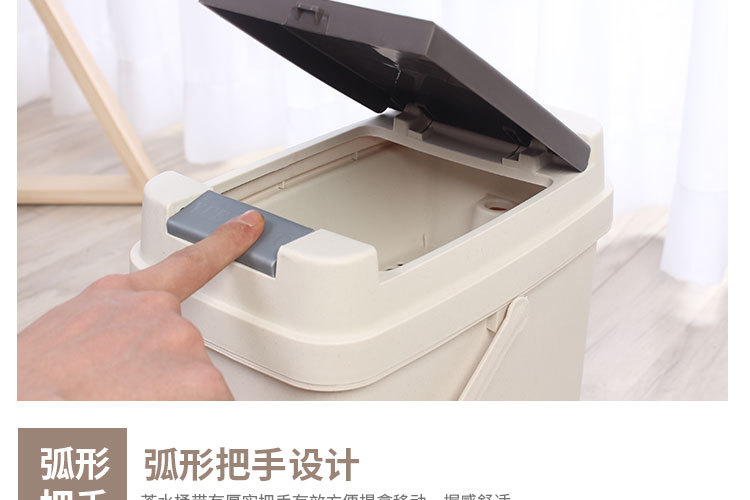 Trà nhựa bã trà xô trà khay trà trà trà với thoát nước thải nước xô trà thùng trà bộ trà - Trà sứ ấm trà