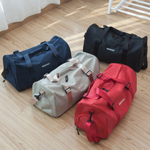 Short-distance travel bag female Korean Net red light simple Hand bag tide large capacity luggage bag oblique cross Fitness Bag