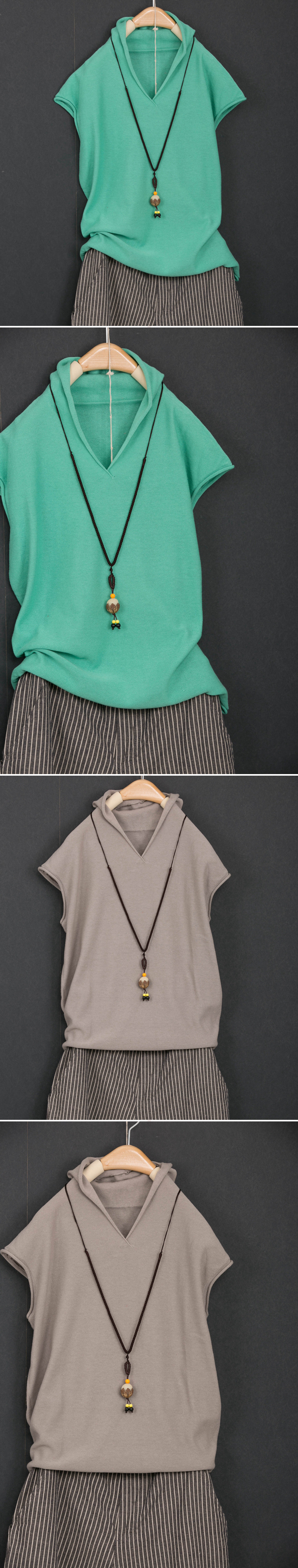 Áo phông mùa hè 2018 cotton và vải lanh văn học của phụ nữ giản dị áo thun cotton rộng rãi áo len nữ ao thun