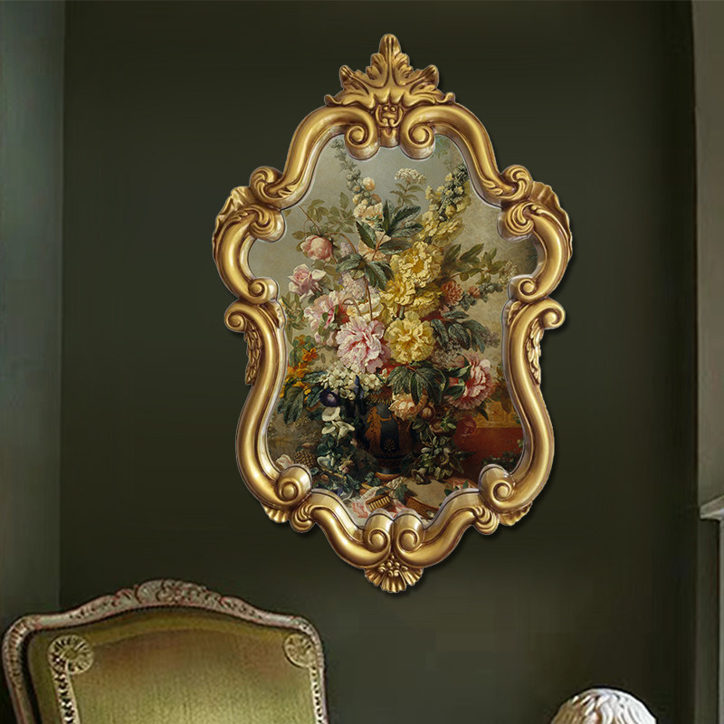French-Style Vintage Decorative Painting for Entrance Hall, Palace Figures, Landscapes, Florals, Corridor, European and American Style, Fireplace, Light Luxury Wall Hanging Painting
