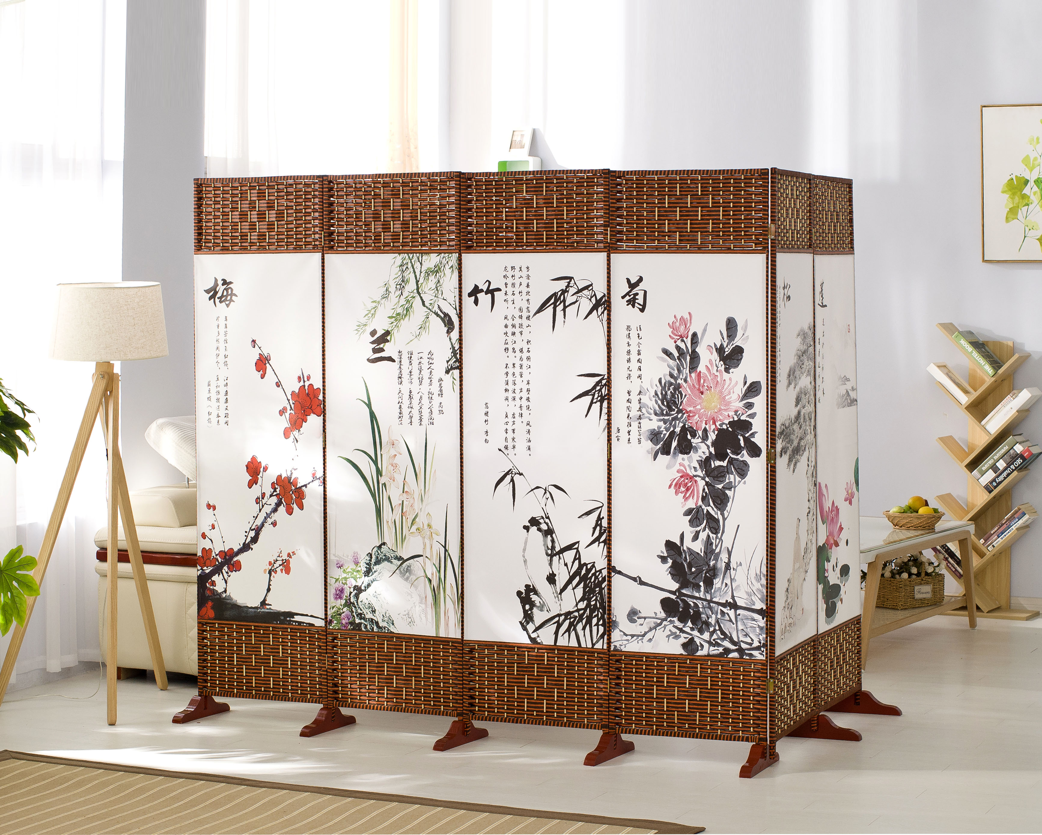 Màn hình cơ sở khung phân vùng thời trang phòng khách di động phòng ngủ hiên cửa Trung Quốc gấp đơn giản hiện đại màn hình gấp - Màn hình / Cửa sổ tấm bình phong bằng vải