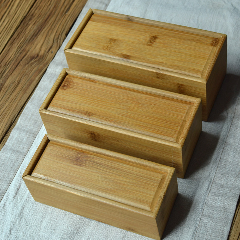 Bamboo Push-and-pull First Accessories Box BROCADE BOX ORNAMENT CONTAINING BOX SMALL BOX STORAGE BOX SEAL ENGRAVING SEAL BOX GIFT BOX CUSTOMIZABLE