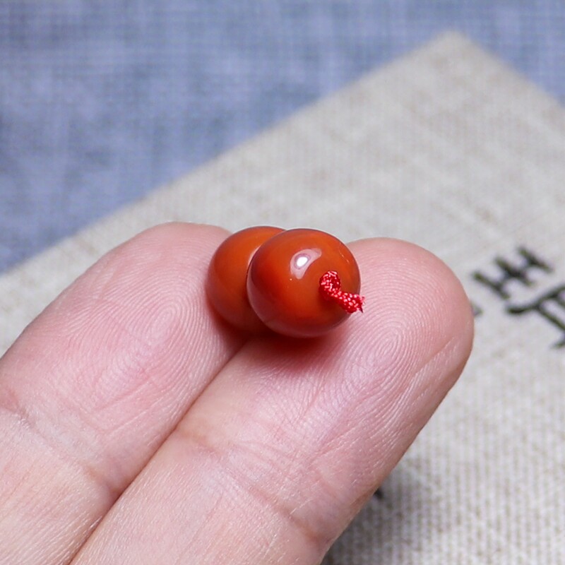 DIY аксессуары 天然南红玛瑙老形珠散珠配饰川料柿子红锦红牛血红火焰纹原矿无胶