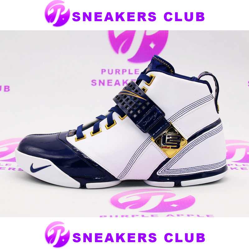 Nike Zoom Lebron 5 Og White Navy Blue Lebron 5 Original Lbj5 317253-141