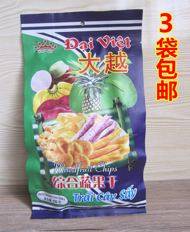 Vietnamese Teater Grand Integrated fruits and vegetables Dry 250g spinach Pineapple Honey Banana Fruit Crisp casual snacks