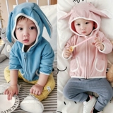 Детская демисезонная куртка с молнией, хлопковый лонгслив, толстовка с капюшоном, 01 лет, 3-6-9-12 мес.