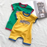 Детское боди, эластичная летняя одежда, короткий рукав, 0-3-6-9-12 мес.