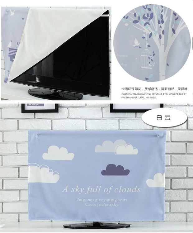Bụi bìa phòng tivi nhà sống 65-inch 60-inch vải LCD 55 inch đơn giản hiện đại bảo vệ từ xa - Bảo vệ bụi bọc máy giặt cửa ngang 9kg
