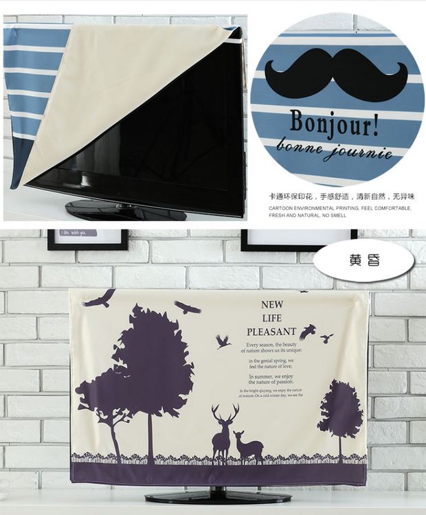 Bụi bìa phòng tivi nhà sống 65-inch 60-inch vải LCD 55 inch đơn giản hiện đại bảo vệ từ xa - Bảo vệ bụi bọc máy giặt cửa ngang 9kg