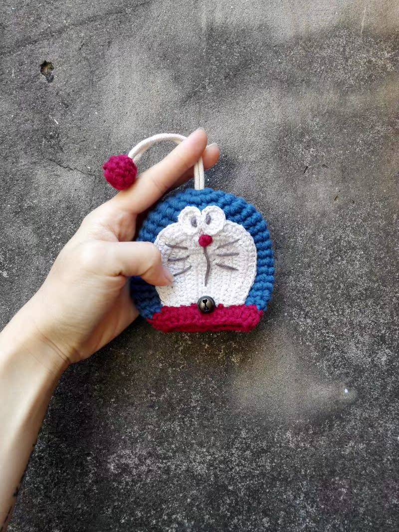 Móc khóa văn học retro Dễ thương len dễ thương móc khóa Sen làm phim hoạt hình mặt dây chuyền sáng tạo dây móc ví nam