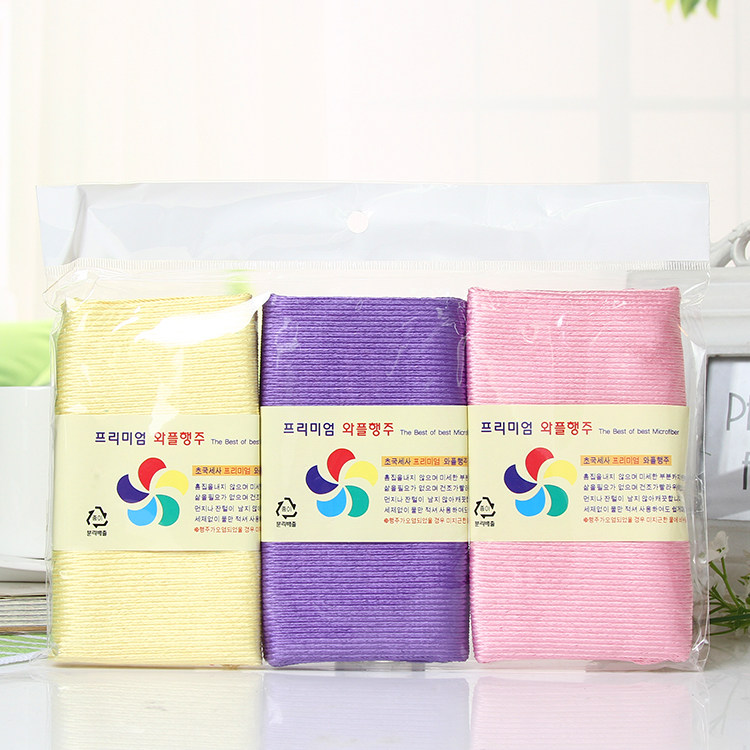 South Korea imports upscale fiber rag dishcloth dishwashing towel wipe glass wipe with no untractable hair