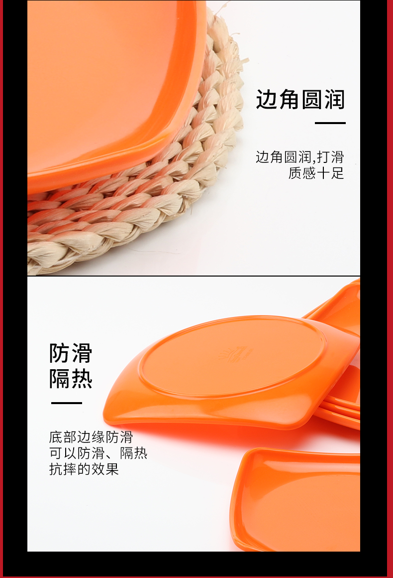 Đĩa melamine bộ đồ ăn bánh bao đĩa màu nhựa tấm thức ăn nhanh bát ăn cơm đẹp