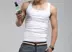 Vải che nam vest bó sát cotton Lycra cotton siêu co giãn mạnh mẽ chạm đáy áo vest nam mùa hè - Áo vest cotton Áo vest cotton