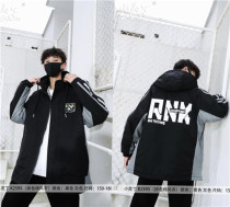 Boy among the boysincreased child small heartin leisure jacket 2021 autumn and winter style Tide Cards Fashion Zipper Casual Windjersey Cotton 2 cotton