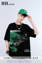 Boy CUHK Scout short sleeve T-shirt fashion tide 2022 chill culvert Casual Pure Cotton Children Round Collar Teen Blouse