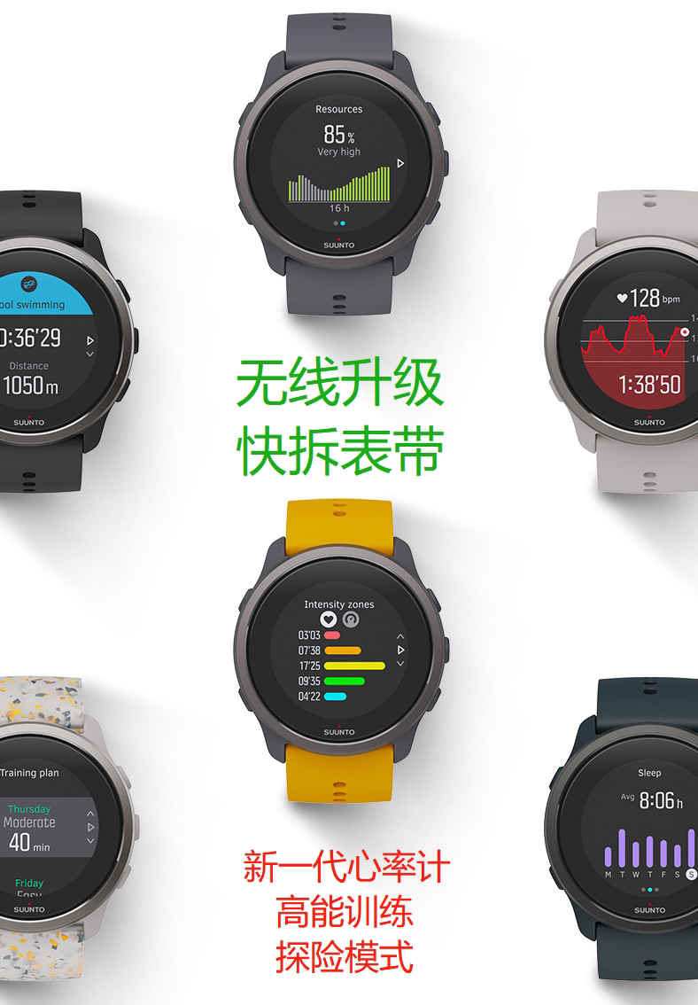 SUUNTO Somme, 5peak outdoor sports watch wrist watch running heart rate marathon S5 liters-Taobao