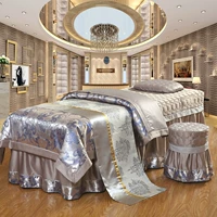 Vàng Beauty khăn trải giường denim bông Plush thẩm mỹ viện châu Âu rộng khăn trải giường massage chung 80 - Trang bị tấm khăn trắng trải giường spa