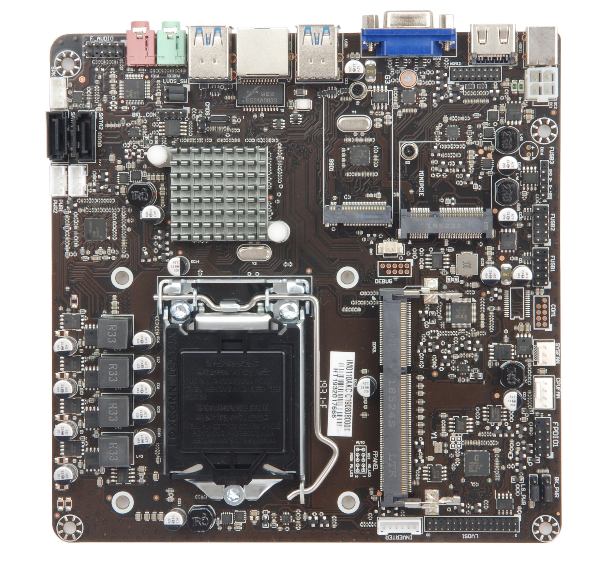Dedicated All Motherboard H110 Chipset LGA1151 CPU Ultra Thin All Motherboard