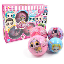 Yiqi surprise guessing music doll guessing water spray color blind ball gift box Egg Princess toy fun egg doll