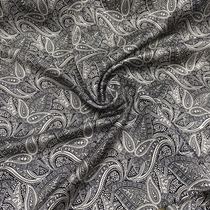 100% pure Mulberry Silk plain silk crepe satin gray phoenix tail wishful flower scarf shirt dress fabric