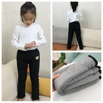100-150 conspiculy not bloated girl clip cotton pants outside wearing female baby plus cotton beating bottom pants straight drum pants over winter