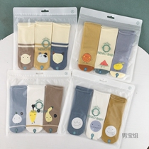 3 pairs of 0-4 year old baby socks in tube socks curled loose socks boneless spring autumn cotton cartoon baby socks
