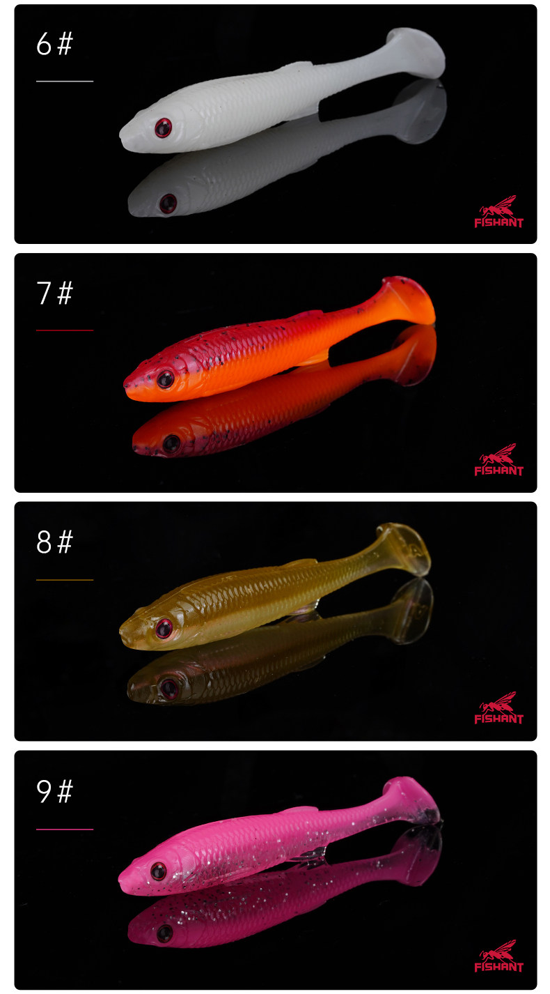 товар из китая 飞蚂蚁浮水t尾胖真鱼软饵路亚假饵倒钓黑坑鲈鱼饵 Fishant
