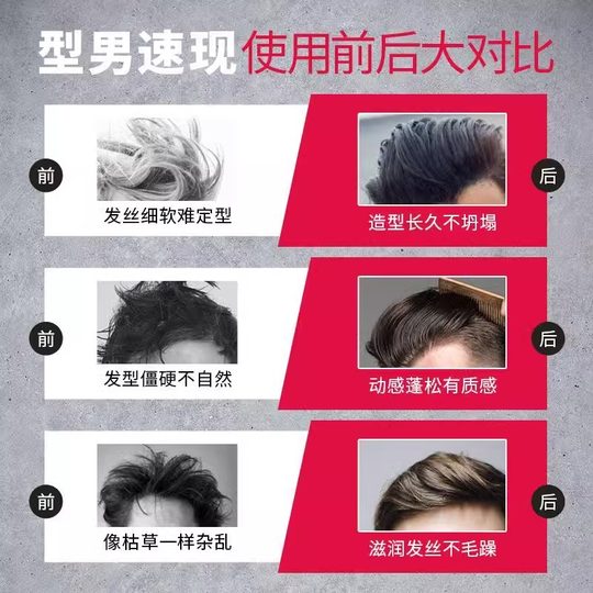 Воск для волос Jewel, матовая глина для волос, гель для укладки волос для мужчин, ароматизированный спрей, натуральный пушистый гель для укладки коротких волос, волшебный инструмент для укладки