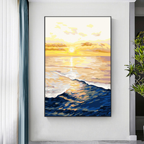 Digital oil painting Diy painting large size Sunrise healing decorative painting huge landing room hand painted oil painting