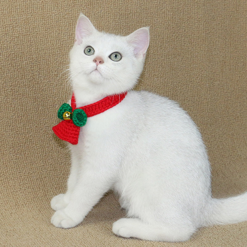 Kitty Neckline Dogs Neck Reared Christmas Pet Bell Puppets Puppies Puppet Mini Dog Christmas Day Gift Cat Enclosure Trinkets