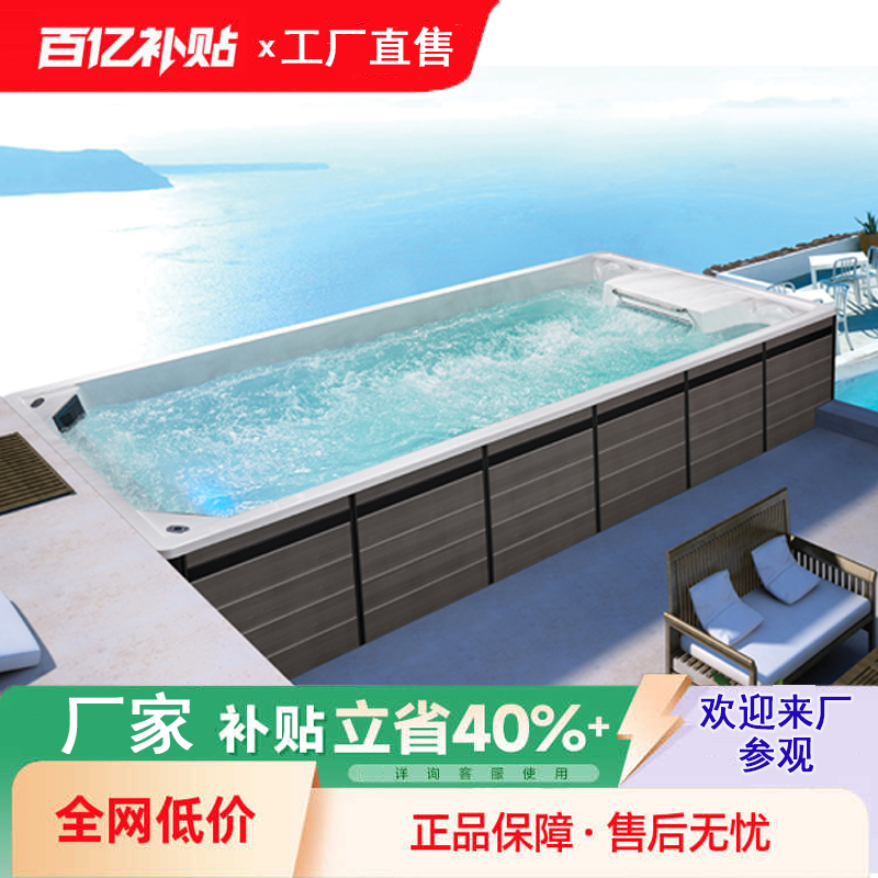 B&B Smart Constant Temperature Finished Swimming Pool Indoor Hotel Acrylic Swimming Pool Heated Surfing Boundless Swimming Pool